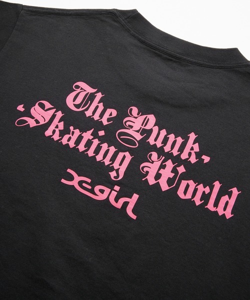 X-girl(エックスガール)の「FAIRY FACE S/S TEE(Tシャツ/カットソー・レディース・ホワイト/ブラック/ベージュ・M/L/S)」の9枚目の写真