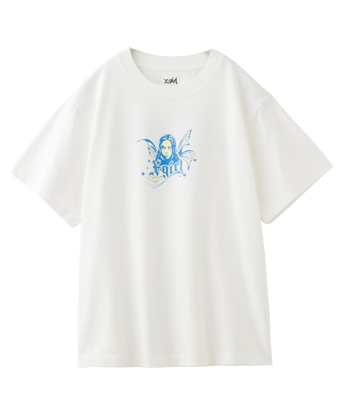 X-girl（エックスガール）の「FAIRY FACE S/S TEE（Tシャツ