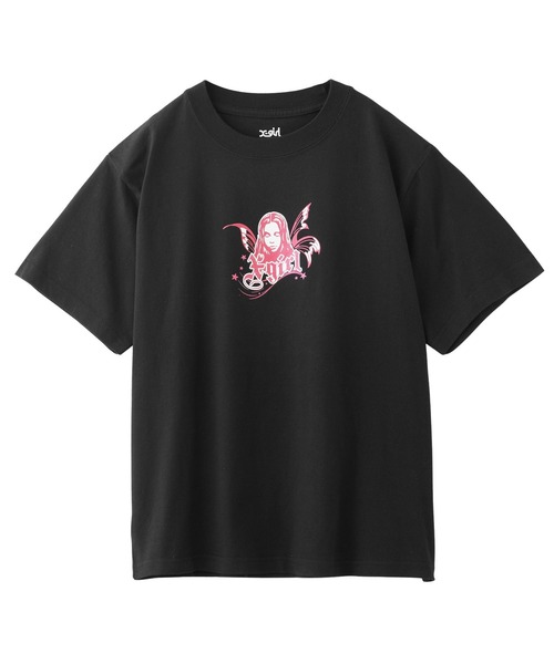 X-girl(エックスガール)の「FAIRY FACE S/S TEE(Tシャツ/カットソー・レディース・ホワイト/ブラック/ベージュ・M/L/S)」の17枚目の写真