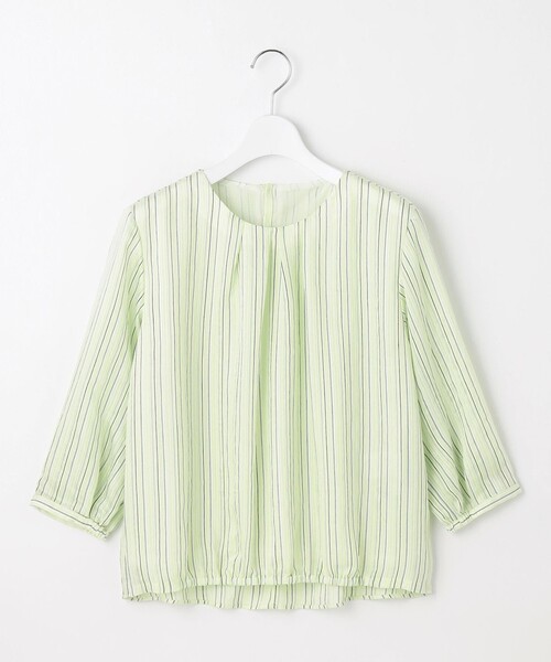 J.PRESS（ジェイプレス）の「【洗える】ランダムストライプ シアー プルオーバー カットソー（Tシャツ/カットソー・レディース・ネイビー系1/ライトグリーン系1/ホワイト系1・MEDIUM/LARGE）」の13枚目の写真