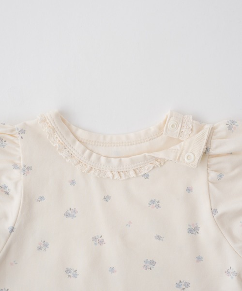 PUPPAPUPO（プッパプーポ）の「セットアップ パフスリーブ 半袖 Tシャツ ショートパンツ フライス（Tシャツ/カットソー・キッズ・アイボリー/ベビーピンク・70/80/90/100/110）」の20枚目の写真