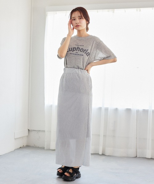 mysty woman（ミスティウーマン）の「ラメカットスカート  329057（スカート・レディース・ブラック/シルバー・FREE）」の13枚目の写真