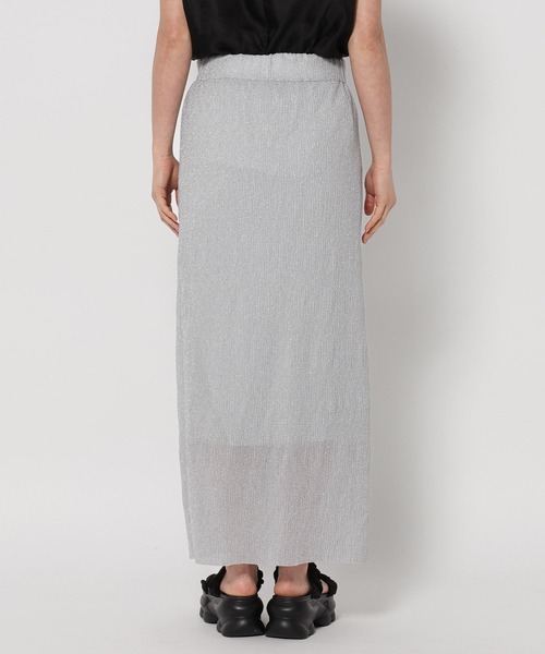 mysty woman（ミスティウーマン）の「ラメカットスカート  329057（スカート・レディース・ブラック/シルバー・FREE）」の5枚目の写真