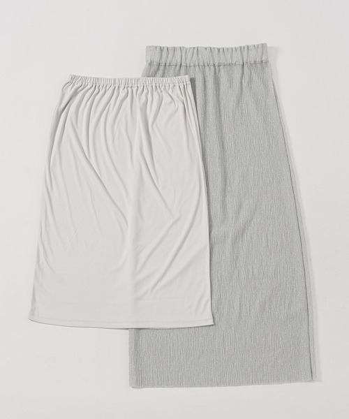 mysty woman（ミスティウーマン）の「ラメカットスカート  329057（スカート・レディース・ブラック/シルバー・FREE）」の9枚目の写真