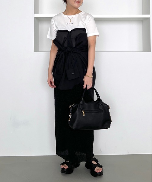 mysty woman（ミスティウーマン）の「ラメカットスカート  329057（スカート・レディース・ブラック/シルバー・FREE）」の18枚目の写真