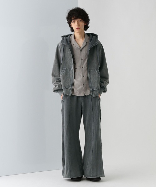 HARE EDGY MODE ピグメントスウェットワイドパンツ レディース HARE（ハレ）の「【EDGY MODE SETUP対応】ピグメントスウェット