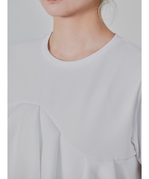 DOLLUPOOPS(ドールアップウップス)の「アシメフリルティアードトップス(Tシャツ/カットソー・レディース・オフホワイト/チャコールグレー・38)」の17枚目の写真