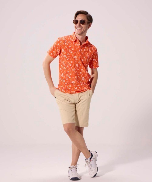 FILA GOLF(フィラゴルフ )の「FILA GOLF/フィラ ゴルフ ゴルフウェア ストレッチ 吸汗速乾 ドライ 軽量 撥水 ツイル ショートパンツ ハーフパンツ(その他パンツ・メンズ・ブラック/ホワイト/ベージュ/ネイビー・LL/L/M)」の3枚目の写真