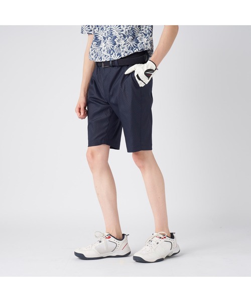 FILA GOLF(フィラゴルフ )の「FILA GOLF/フィラ ゴルフ ゴルフウェア ストレッチ 吸汗速乾 ドライ 軽量 撥水 ツイル ショートパンツ ハーフパンツ(その他パンツ・メンズ・ブラック/ホワイト/ベージュ/ネイビー・LL/L/M)」の4枚目の写真