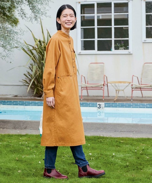 Sunny clouds（サニークラウズ）の「サニークラウズ　キャンピングワンピース（ワンピース・レディース・キャメル/ブラック・MP/3L/L/M/LL）」の4枚目の写真