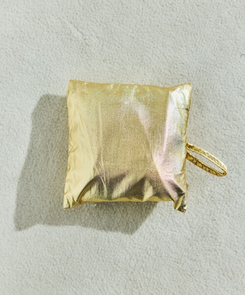 BAGGU（バグー）の「BAGGU/バグゥ BABY BAGGU メタリック ナイロン ベイビーバグゥメタリック（エコバッグ/サブバッグ・メンズ・ゴールド/シルバー・ONE SIZE）」の9枚目の写真