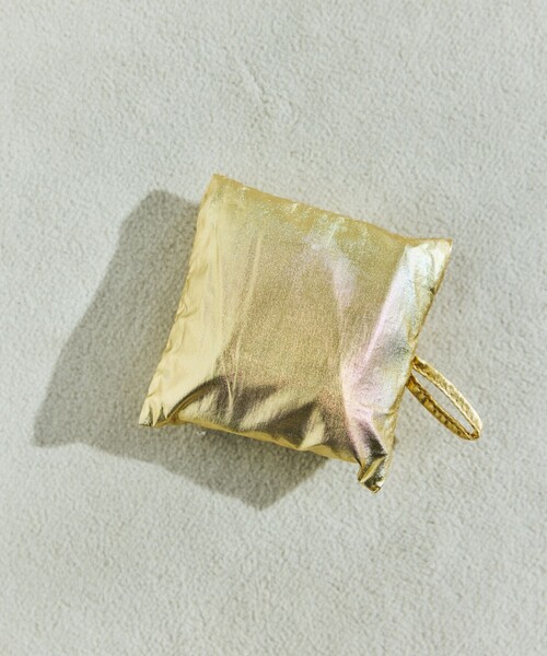 BAGGU（バグー）の「BAGGU/バグゥ BABY BAGGU メタリック ナイロン ベイビーバグゥメタリック（エコバッグ/サブバッグ・メンズ・ゴールド/シルバー・ONE SIZE）」の10枚目の写真