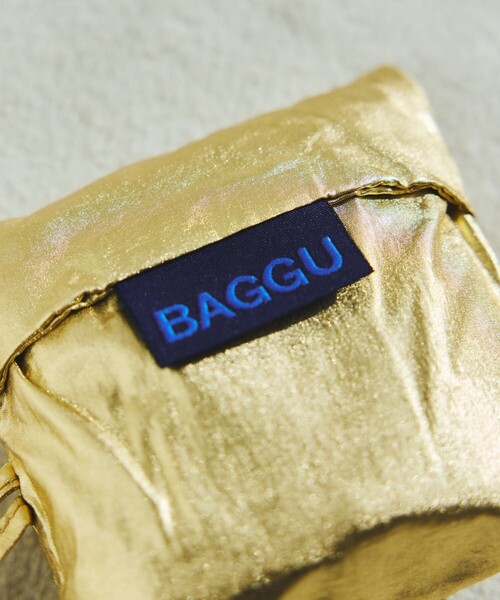 BAGGU（バグー）の「BAGGU/バグゥ BABY BAGGU メタリック ナイロン ベイビーバグゥメタリック（エコバッグ/サブバッグ・メンズ・ゴールド/シルバー・ONE SIZE）」の12枚目の写真