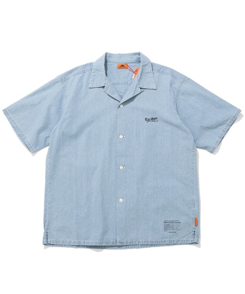 KRIFF MAYER（クリフメイヤー）の「シャンブレー開襟シャツ（シャツ/ブラウス・メンズ・ライトブルー/ダークブルー・X-LARGE/LARGE/MEDIUM）」の17枚目の写真