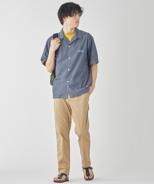 KRIFF MAYER（クリフメイヤー）の「シャンブレー開襟シャツ（シャツ/ブラウス・メンズ・ライトブルー/ダークブルー・X-LARGE/LARGE/MEDIUM）」の5枚目の写真