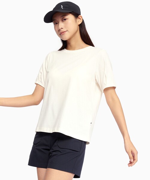 tシャツ 抗菌防臭 吸水速乾 パフスリーブ 半袖Tシャツ RP レディース AIGLE｜抗菌防臭 吸水速乾 パフスリーブ 半袖Tシャツ RP