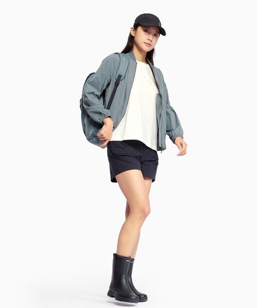 AIGLE（エーグル）の「抗菌防臭 吸水速乾 パフスリーブ 半袖Tシャツ RP（Tシャツ/カットソー・レディース・ホワイト/ブラック/ベージュ・S/M/L/XS）」の6枚目の写真