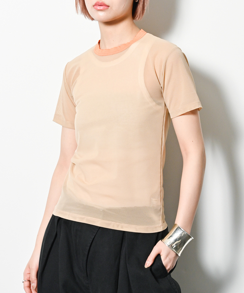 オーバーニース OVERNEATH リブキャミソール ベージュ サイズ：- NetT059(M BEIGE): overneath: WOMENS｜THE TOKYO ONLINE STORE