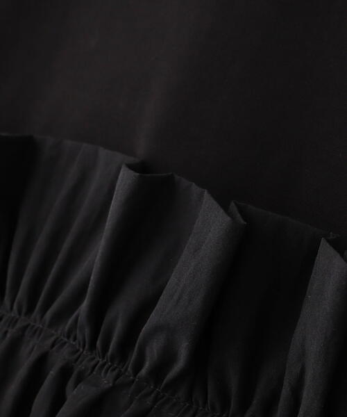 NATURAL BEAUTY BASIC（ナチュラルビューティーベーシック）の「◇フリルヘムドッキングカットソー（Tシャツ/カットソー・レディース・ブラック/オフホワイト・FREE）」の21枚目の写真
