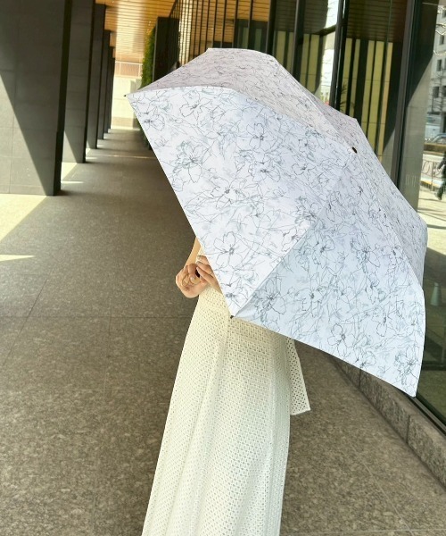 FRAY I.D(フレイアイディー)の「【FRAY I.D×PROTECT U】コラボレーション日傘(折りたたみ傘・レディース・ブラック/ライトブルー・FREE)」の17枚目の写真