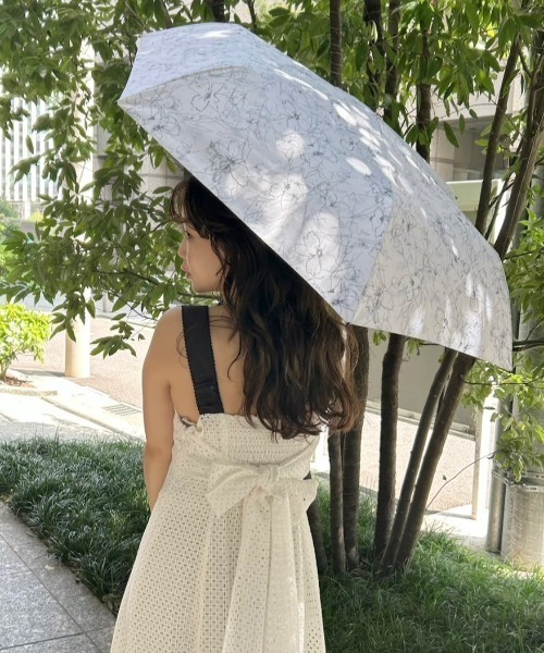 FRAY I.D(フレイアイディー)の「【FRAY I.D×PROTECT U】コラボレーション日傘(折りたたみ傘・レディース・ブラック/ライトブルー・FREE)」の20枚目の写真
