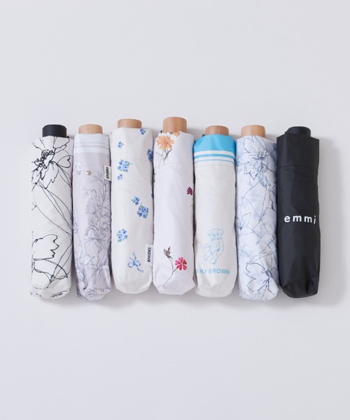 FRAY I.D(フレイアイディー)の「【FRAY I.D×PROTECT U】コラボレーション日傘(折りたたみ傘・レディース・ブラック/ライトブルー・FREE)」の12枚目の写真