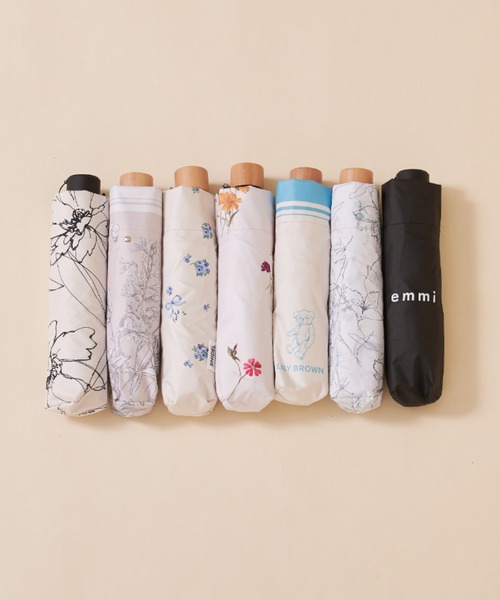 FRAY I.D(フレイアイディー)の「【FRAY I.D×PROTECT U】コラボレーション日傘(折りたたみ傘・レディース・ブラック/ライトブルー・FREE)」の4枚目の写真