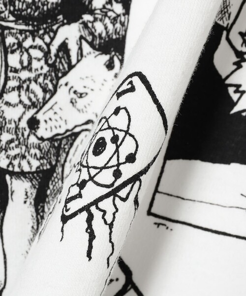 Black Weirdos(ブラックウィドウ)の「BLACK WEIRDOS / Steve Smith Full Panel long sleeve T-shirt(Tシャツ/カットソー・メンズ・ホワイト・M/L/XL)」の7枚目の写真