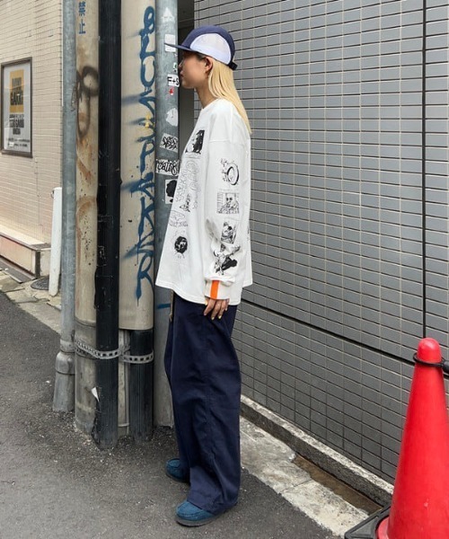 Black Weirdos(ブラックウィドウ)の「BLACK WEIRDOS / Steve Smith Full Panel long sleeve T-shirt(Tシャツ/カットソー・メンズ・ホワイト・M/L/XL)」の10枚目の写真