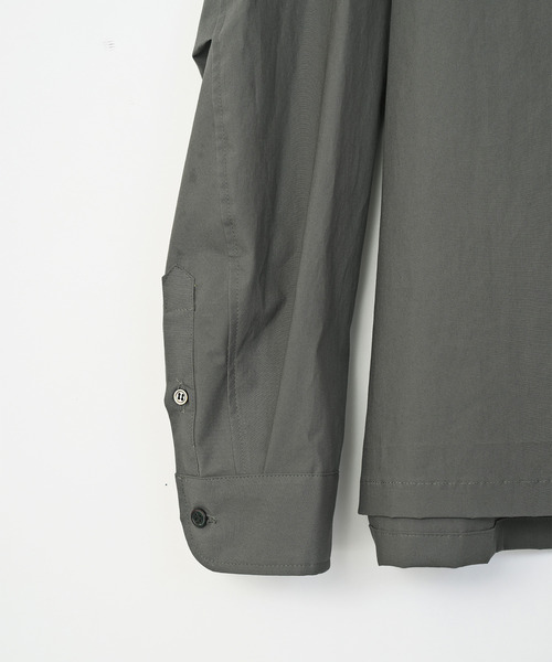 VICTIM（ヴィクティム）の「VICTIM ヴィクティム / OPEN COLLAR BIG SHIRT オーガニックコットンビッグシルエットオープンカラーシャツ / VTM-25-S-003（シャツ/ブラウス・メンズ・グレー/サックスブルー/ブラック・1/2）」の8枚目の写真