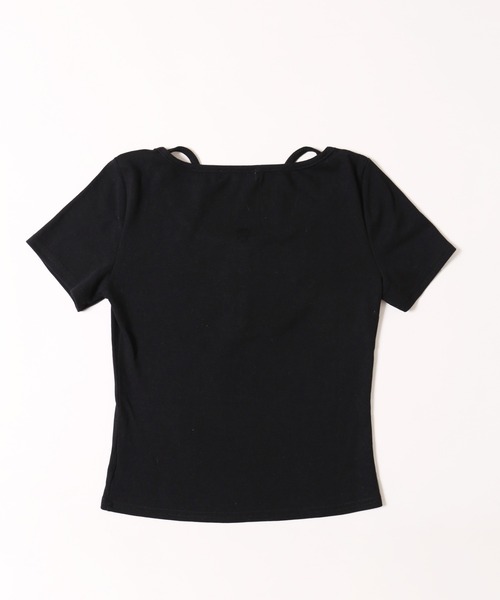 tシャツ リボンキャミドッキングカットソートップス レディース 楽天市場】リボンキャミトドッキングカットソートップス