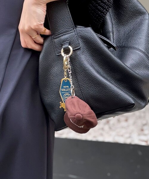 NOLLEY’S(ノーリーズ)の「ロゴ刺繍キャップミニチャーム【NOLLEY'S mgr. 松葉☆別注アイテム】(チャーム・レディース・ヘザーグレー/ブラウン/ネイビー・FREE)」の7枚目の写真