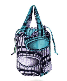 UNBILLION | アフリカンスクエアー AFRICANSQUARE / パーニュ巾着エコバッグ 小(トートバッグ)