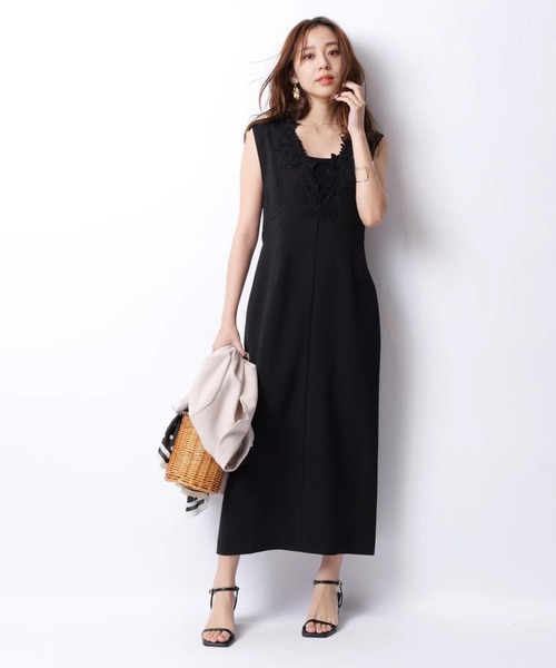 新品 タグ付き ジャスグリッティー レースVネックジャンスカ ♪ レースVネックジャンスカ（ワンピース）｜JUSGLITTY（ジャス