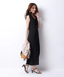 ジャスグリッティー　レースVネックジャンスカ　SS JUSGLITTY（ジャスグリッティー）の「レースVネックジャンスカ