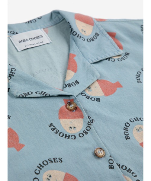 BOBO CHOSES(ボボショーズ)の「Morning Egg all over light denim shirt(シャツ/ブラウス・キッズ・ライトブルー・2-3YEAR/4-5YEAR/6-7YEAR/8-9y/10-11y)」の3枚目の写真