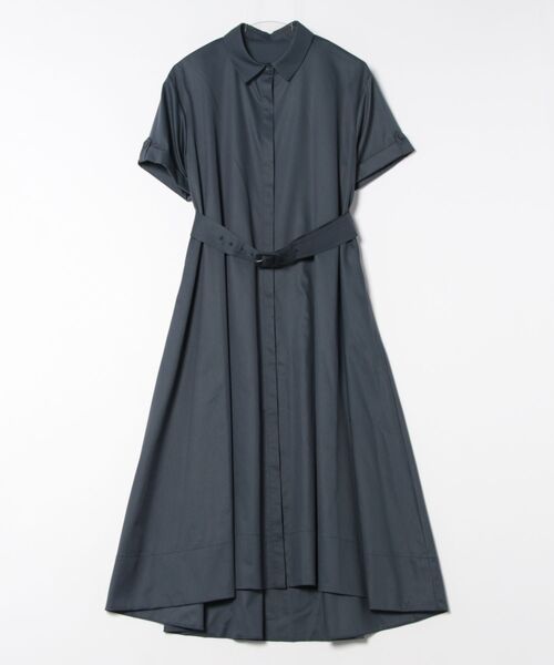 12Twelve Agenda（トゥエルブ　アジェンダ）の「トレンチ風シャツワンピース（ワンピース・レディース・ネイビー/カーキ/ベージュ・M）」の3枚目の写真