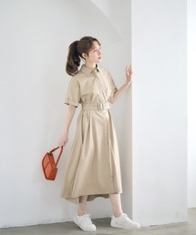 12Twelve Agenda | トレンチ風シャツワンピース(ワンピース)