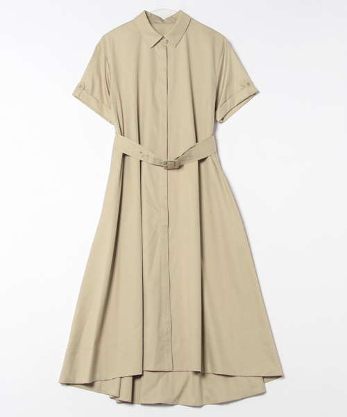 12Twelve Agenda（トゥエルブ　アジェンダ）の「トレンチ風シャツワンピース（ワンピース・レディース・ネイビー/カーキ/ベージュ・M）」の16枚目の写真