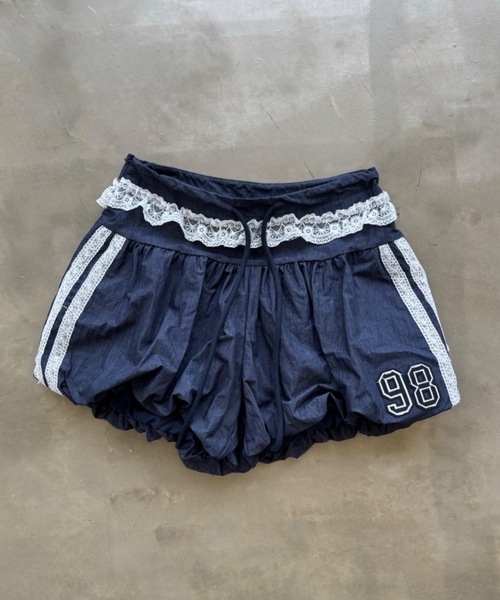 レース付きナイロンバルーンショートパンツ（その他パンツ