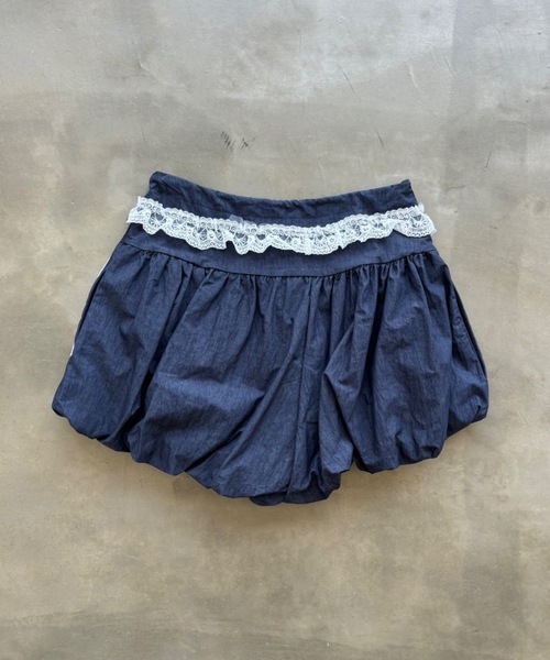 レース付きナイロンバルーンショートパンツ（その他パンツ