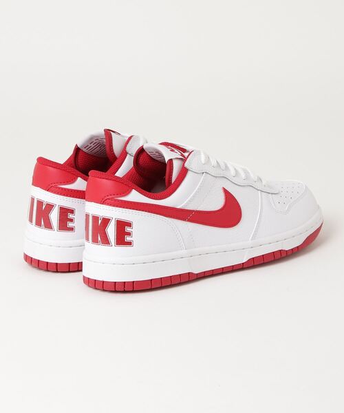 NIKE（ナイキ）の「ナイキ NIKE ナイキ ビッグナイキ LOW（スニーカー・メンズ・ホワイト×レッド・25.5cm/26.0cm/26.5cm/27.0cm/27.5cm/28.0cm/25.0cm）」の2枚目の写真