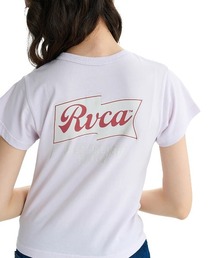 RVCA レディース ONSHORE BABY HENRY ST Tシャツ 【2025年夏モデル】/ルーカバックプリント半袖ヘンリーネックTシャツ