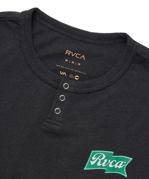 tシャツ RVCA レディース ONSHORE BABY HENRY ST Tシャツ 「2025年夏モデル」/ルーカバックプリント半袖ヘンリーネックT RVCA レディース ONSHORE BABY HENRY ST Tシャツ 【2025年夏