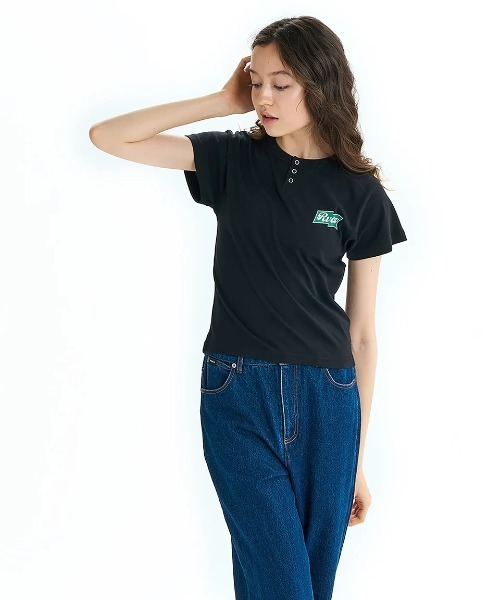 RVCA(ルーカ)の「RVCA レディース ONSHORE BABY HENRY ST Tシャツ 【2025年夏モデル】/ルーカバックプリント半袖ヘンリーネックTシャツ(Tシャツ/カットソー・レディース・パープル系その他/ホワイト/ブラック・MEDIUM/SMALL/LARGE)」の10枚目の写真