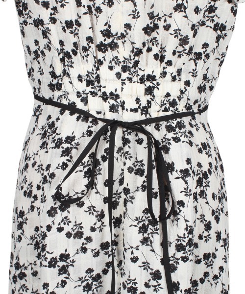 モノトーン小花柄ロングワンピース（ワンピース）｜12Twelve Agenda