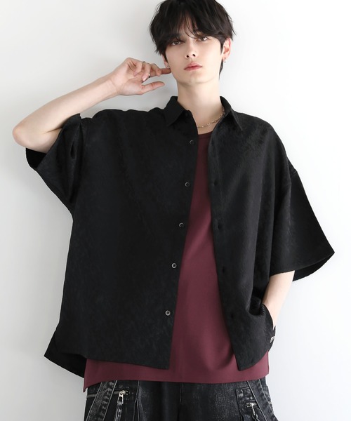 LILL シャツ リラクシングハーフスリーブレギュラーシャツ