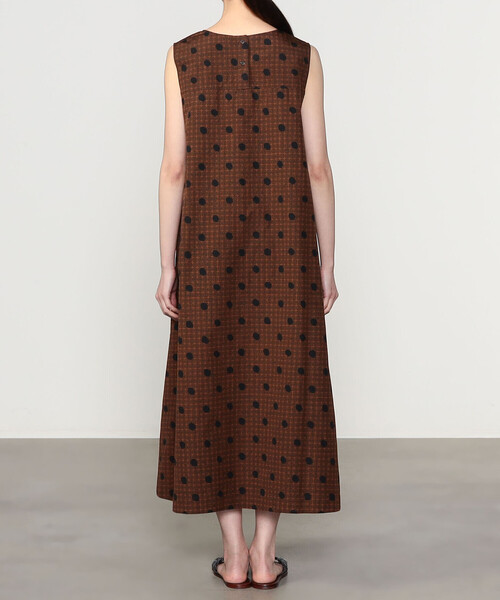 LE GLAZIK ルグラジック　バティック　ワンピース Bshop｜LE GLAZIK | バティック Vネックフレアワンピース WOMEN