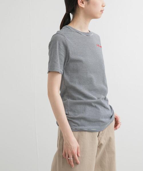 PETIT BATEAU（プチバトー）の「『別注』PETIT BATEAU×DOORS　embroideryt-shirts1（Tシャツ/カットソー・レディース・ブルー系その他・X-SMALL/SMALL/MEDIUM）」の5枚目の写真