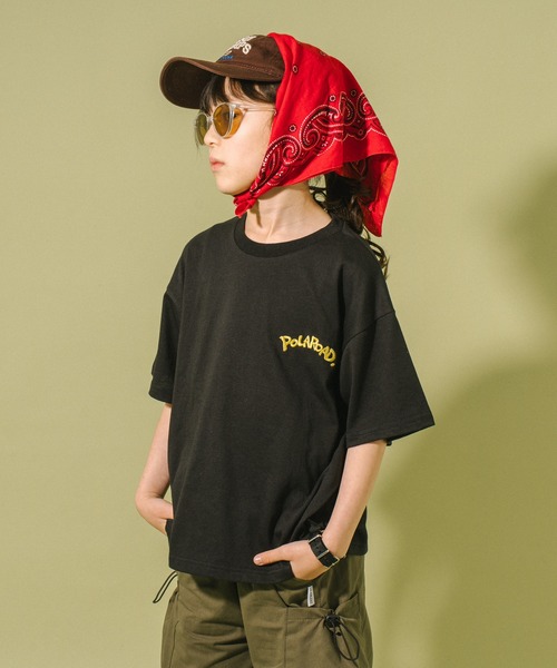 URBAN CHERRY(アーバンチェリー)の「【POLAROAD/ポーラロード】CATプリントオーバーTシャツ(Tシャツ/カットソー・キッズ・ホワイト/ブラック/ブルー・120cm/160cm/150cm/130cm/140cm)」の22枚目の写真